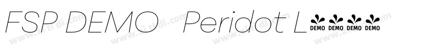 FSP DEMO   Peridot L字体转换